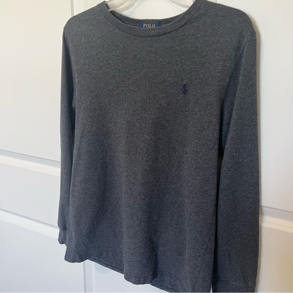 Big Boys Large 14/16 100% Cotton Polo by Ralph Lauren Long Sleeve Tee Preppy